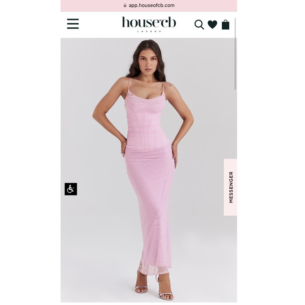 House of CB Nalini Mesh Gown